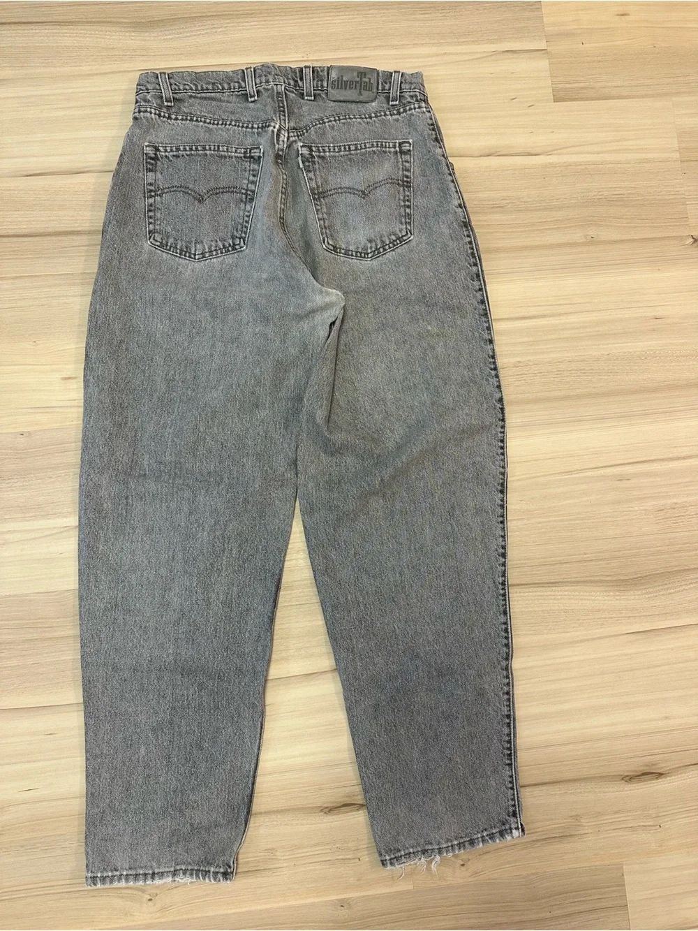 Vintage Levi’s SilverTab Baggy Jeans 36x32 Made USA Gray Wash